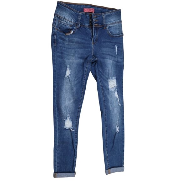 Wax Jeans Distressed Skinny Jeans Sz 5 | Studio Wardrobe | “Butt, I Love You!” - Picture 1 of 5